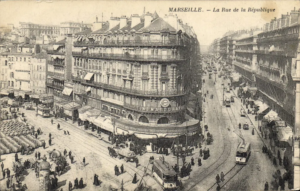Marsella — La Rue de la République — Cinématographique de la Sana - Anverso