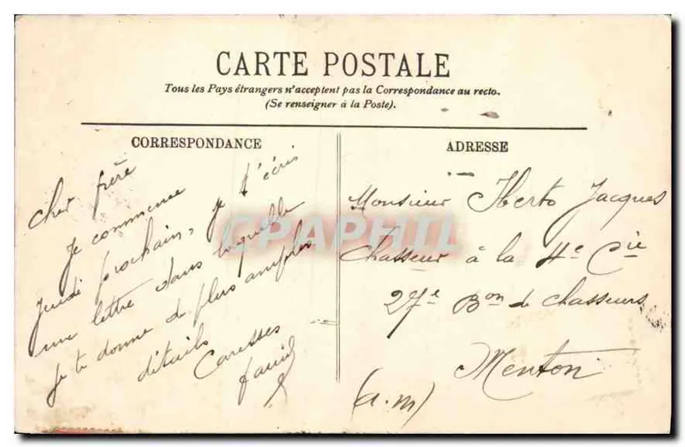 Marsiglia — L'Église des Réformés — LL. - Verso