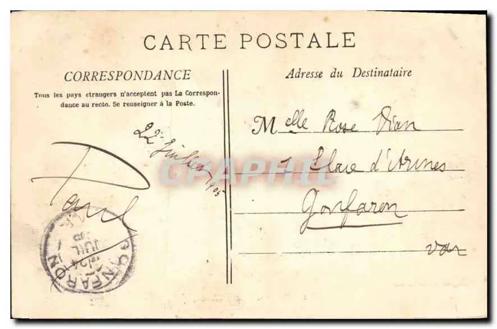 Marseille — Le Château d'If — Phototyp. E. Lacour — n° 64 - Verso