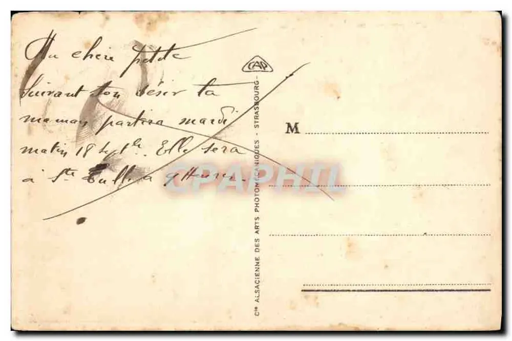 Marselha - Maldormé e as ilhas — editora Cie Alsacienne des Arts Photographiques, n°43 - Verso