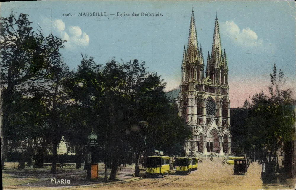 Marseille — Igreja dos Reformados — Edição Mario, n° 1006 - Frente