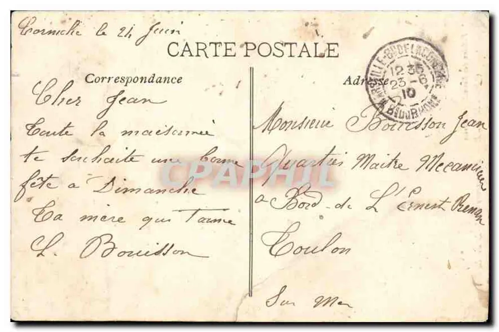 Ascensores de N.D. de la Garde — Marselha — Edição das Novas Galerias - Verso