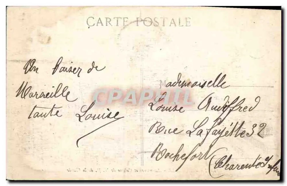 Marseille - Aufzüge und Berg Notre-Dame de la Garde - Rückseite
