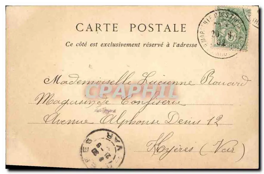 Marselha — Fontaine Estrangin — ND Pbot - Verso