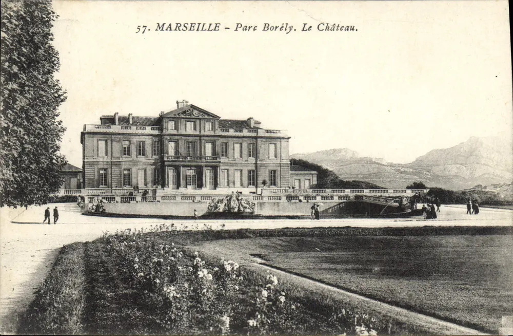 Marselha - Parque Borély. O Castelo. - Frente