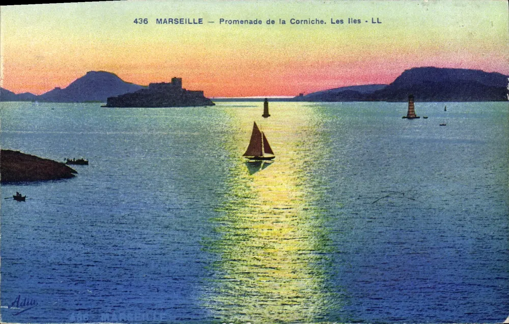 Marselha — Passeio da Corniche. As Ilhas - LL - Frente