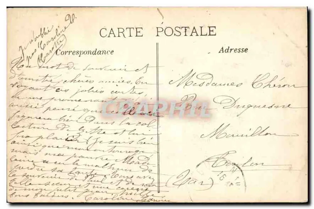 Marselha - O Castelo Borely — editor E.L. n°60 - Verso