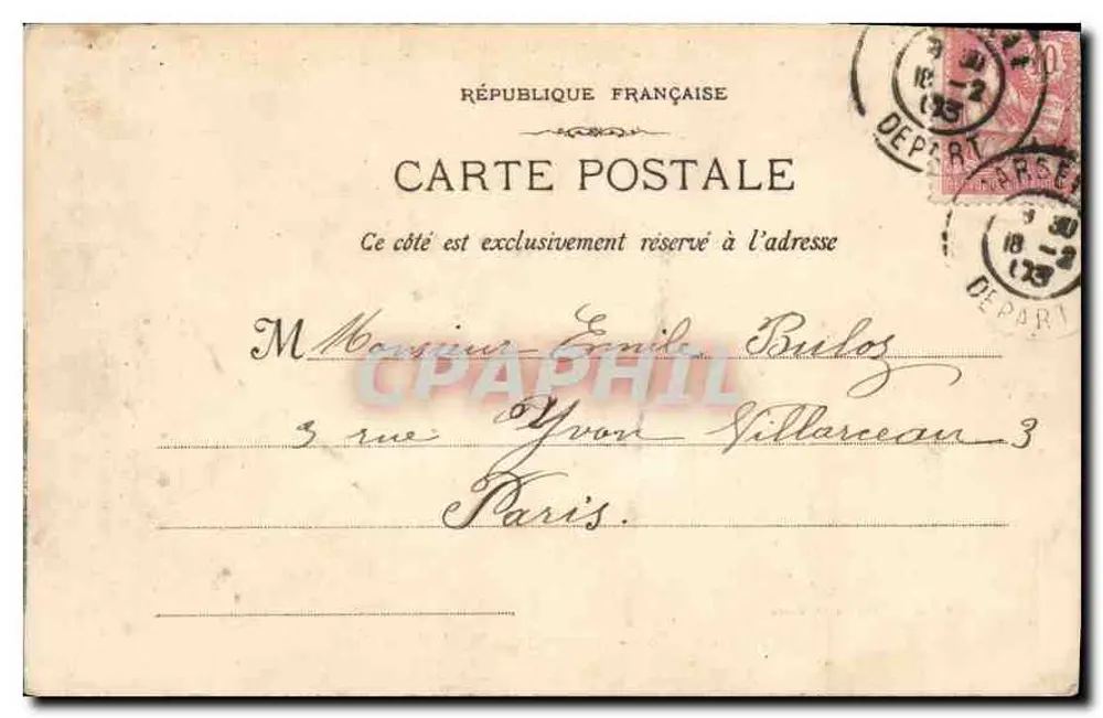 Marseille - Elevadores & Nossa Senhora da Guarda — Fototipia E. Lacour, 19, rue Thubaneau, n°809 - Verso