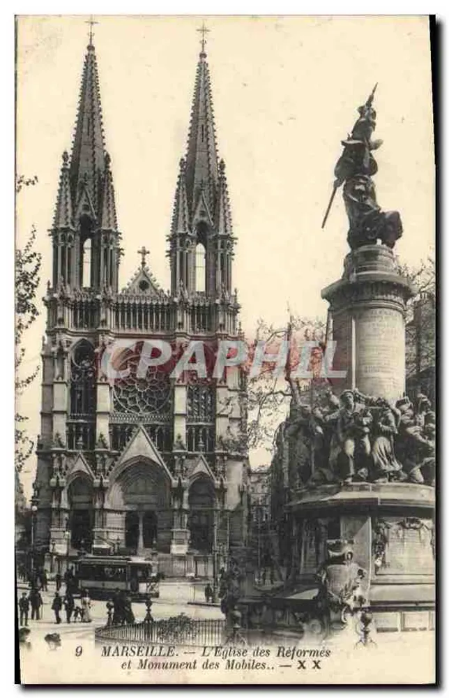Marseille — Die Reformierte Kirche und Denkmal der Mobiles — n°9 - Vorderseite