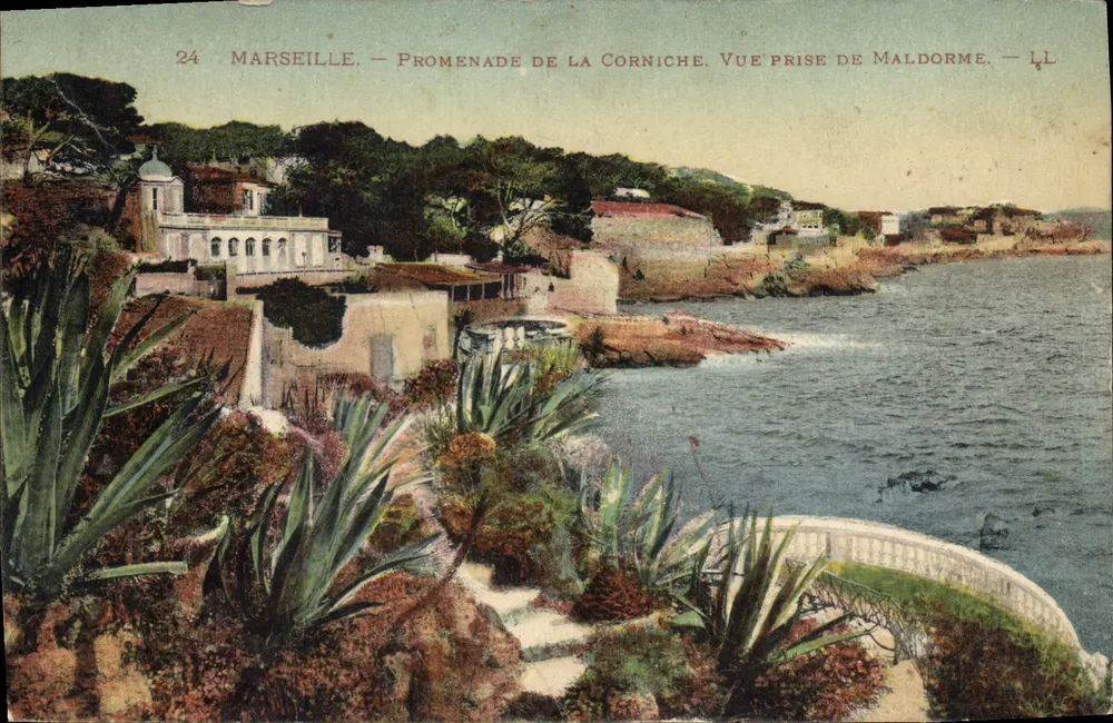 Marseille — Promenade de la Corniche — Vue prise de Maldorme — LL - Vorderseite