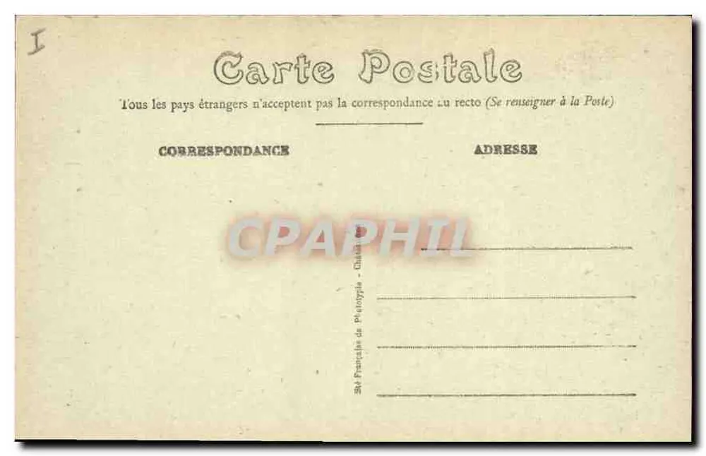 Châteaudun — As Margens do Loir — Editor: Sociedade Francesa de Fotografia - Verso