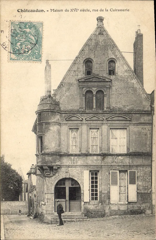 Châteaudun - Haus aus dem 16. Jahrhundert, rue de la Cuirasserie - Vorderseite