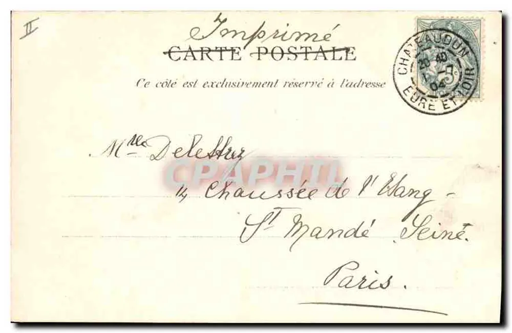 Châteaudun — O castelo — Editor não identificado - Verso