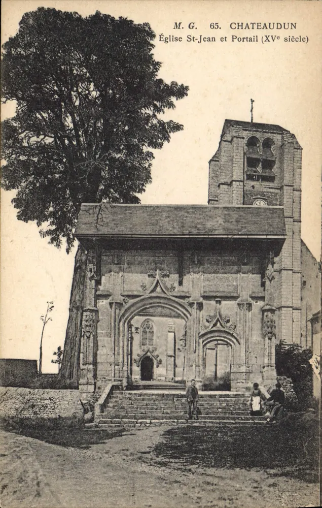 Châteaudun — Kirche Saint-Jean und Portal des 15. Jahrhunderts — M.G. 65 - Vorderseite