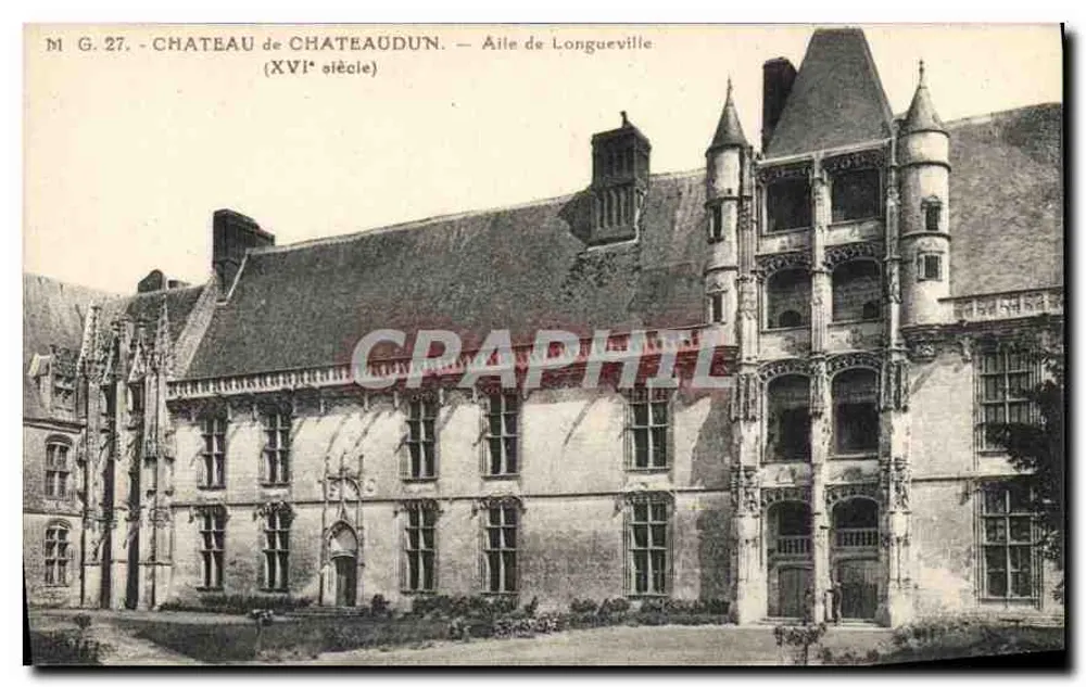 Schloss Châteaudun — Flügel Longueville — 16. Jahrhundert - Vorderseite