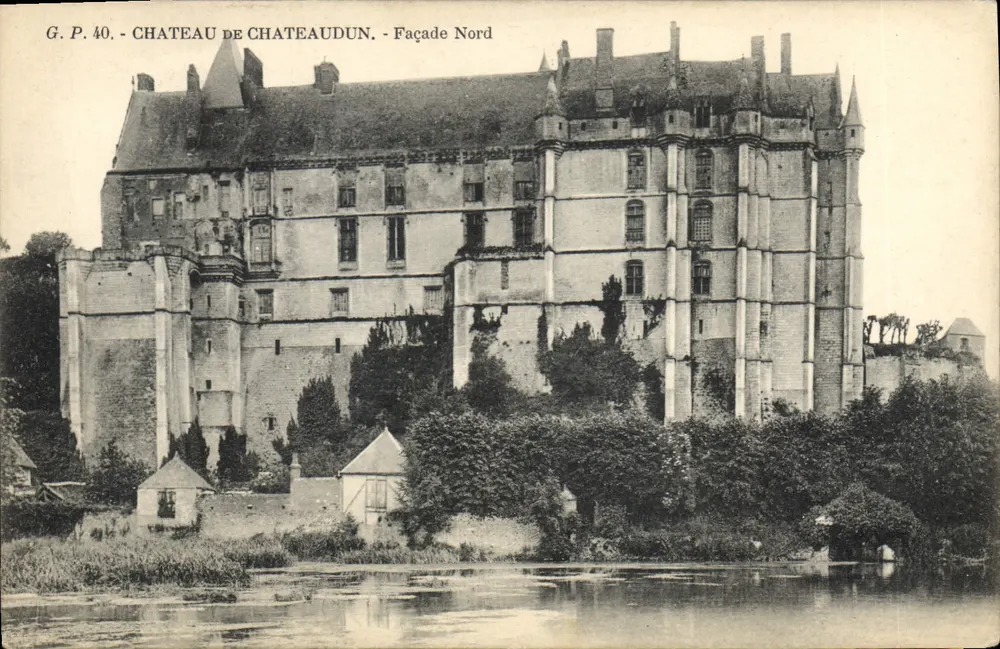 Castelo de Châteaudun — Facha da Norte — G.P. 40 - Frente
