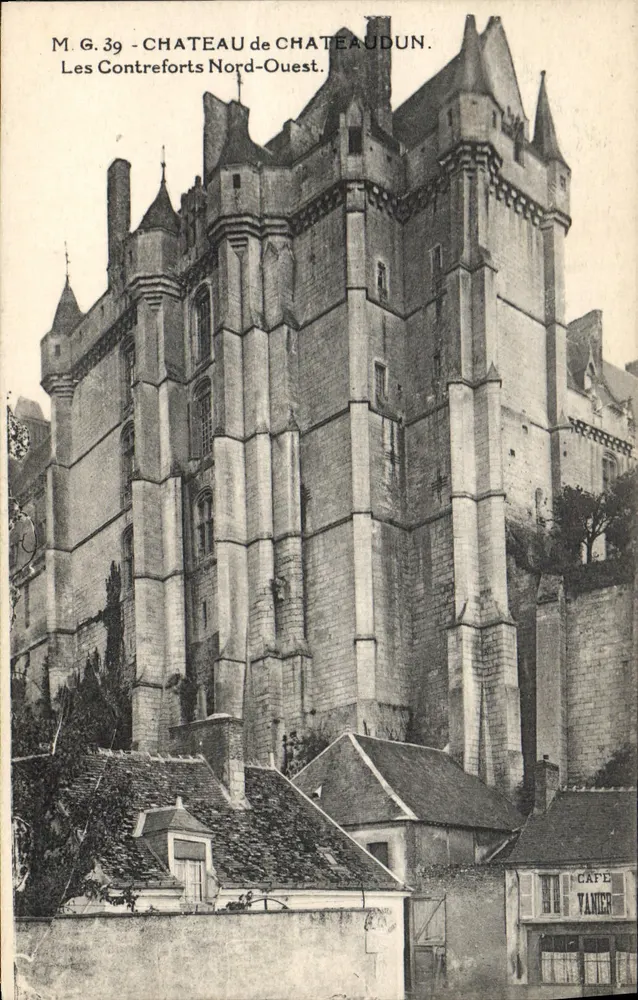 Château de Châteaudun — Les Contreforts Nord-Ouest — M.G.39, éditeur imprimeur non identifié - Vorderseite