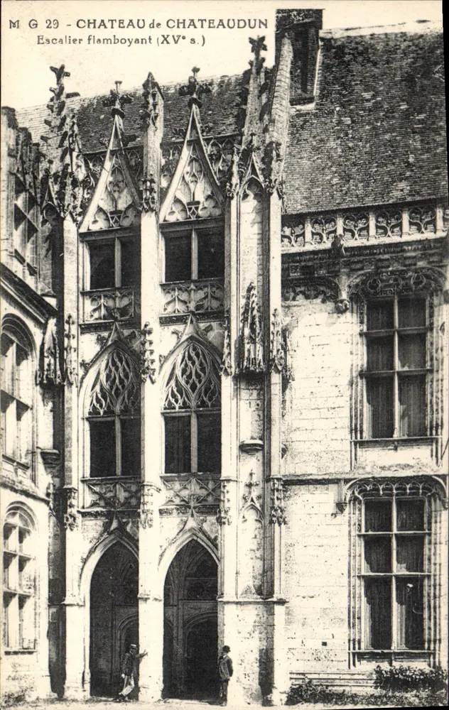 Schloss Châteaudun — Flamboyantes Treppe (15. Jh.) — M G 29 - Vorderseite