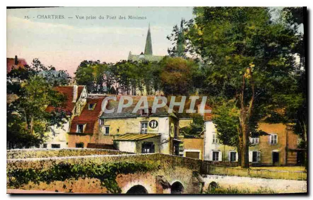 Chartres — Vista tirada do Ponte dos Mínimos — Edição Gaudin, Chartres (E. e L.) - Frente