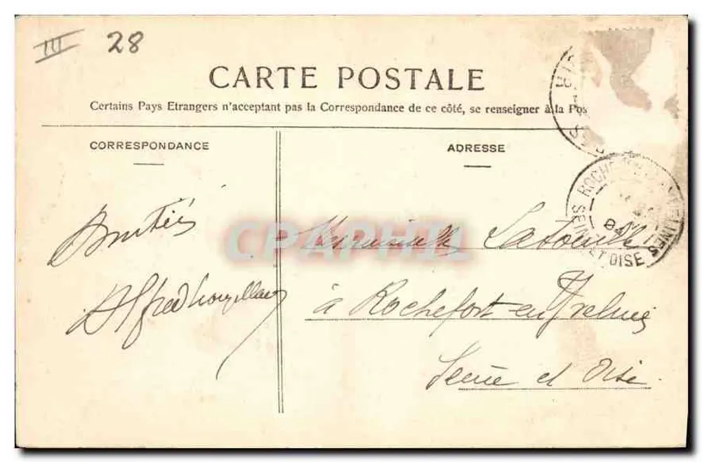 Chartres — La Porte Guillaume — uitgever niet zichtbaar - Achterkant