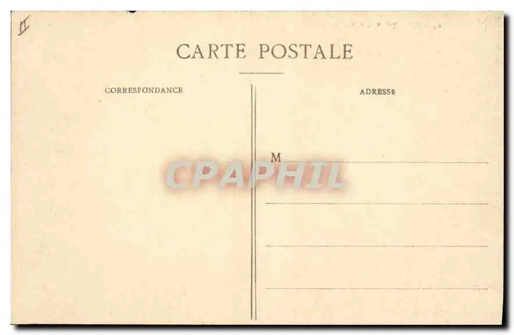 Chartres - Igreja de Saint-Aignan — vista da fachada com roseira e torre, editor Th. Foucault, Dreux, n°64 - Verso