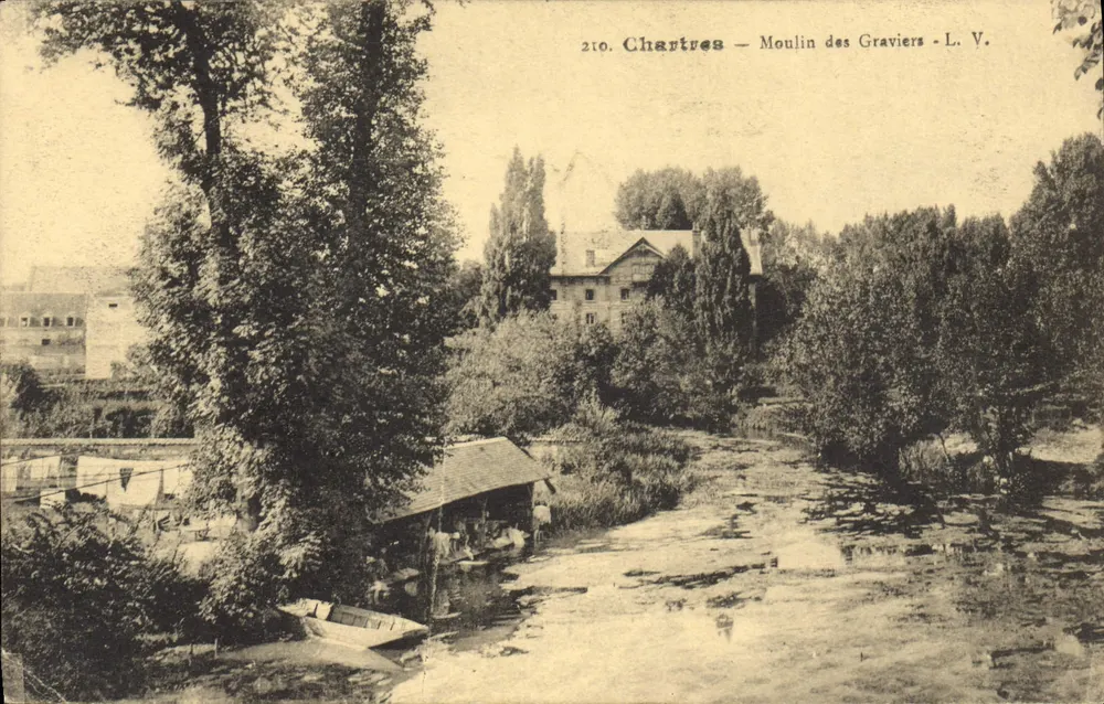 Chartres — Moulin des Graviers — L. V. — n° 210 - Frente