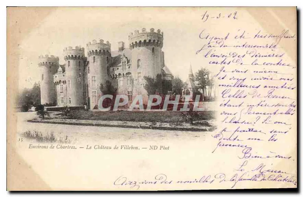 Arredores de Chartres — O Castelo de Villebon — ND Pbot - Frente