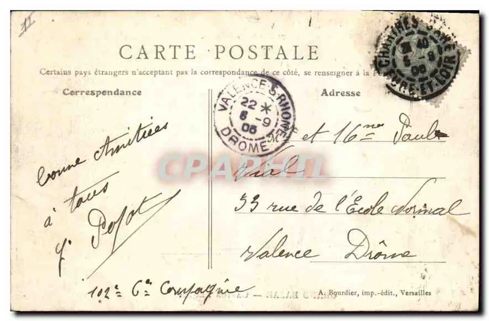 Chartres (E-et-L.) — Le Pont Neuf — Grand Bazar — Gaston Léger - Rückseite