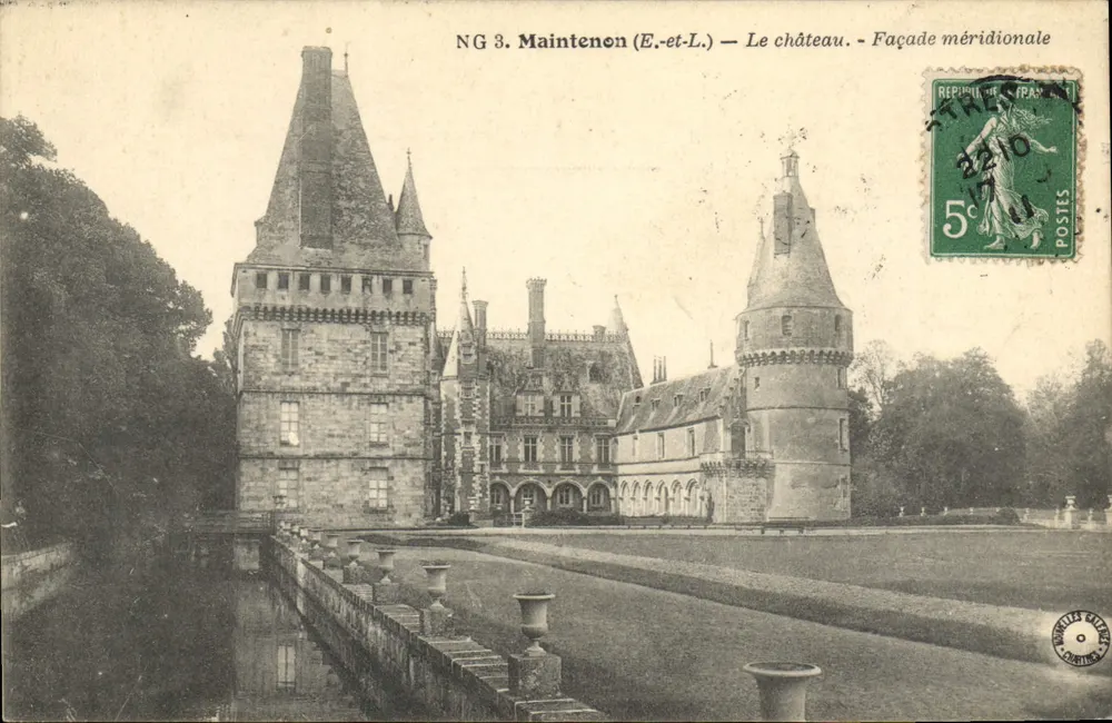 Maintenon (E.-et-L.) — O castelo — Facha meridional — NG 3 - Frente
