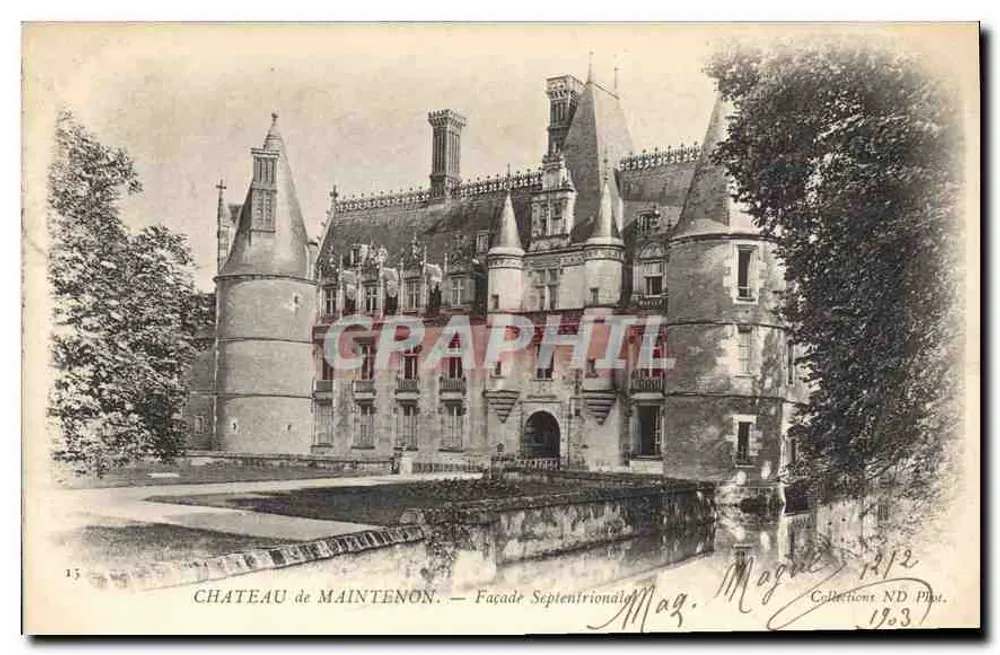 Castelo de Maintenon — Fachada Septentrional — Mag. Magne, Coleção ND Fot. 1903 - Frente