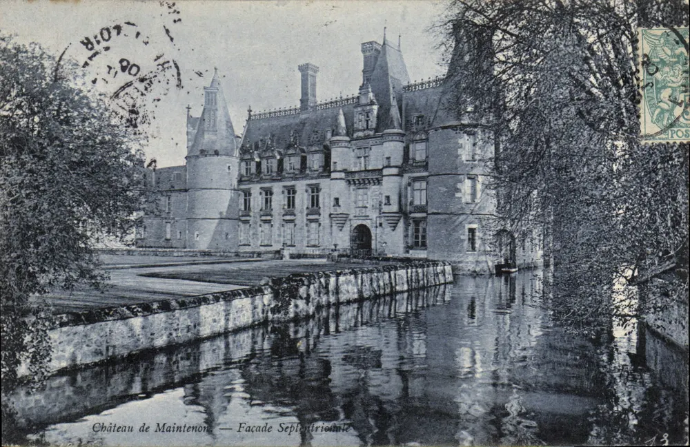Castello di Maintenon — Facciata Settentrionale — Editore non identificato - Recto
