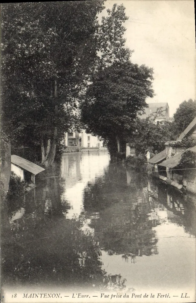 Maintenon — Die Eure — Ansicht vom Pont de la Ferté — LL. Nr. 18 - Vorderseite