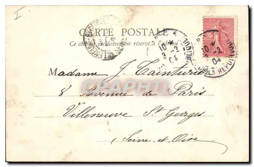Maintenon — El Castillo, fachada septentrional — B.F. Paris - Reverso