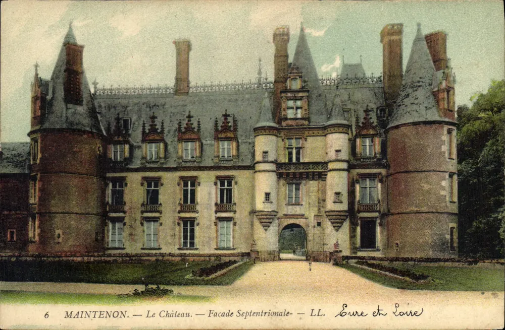 Maintenon — El Castillo — Fachada Septentrional — LL. Eure y Loire - Anverso