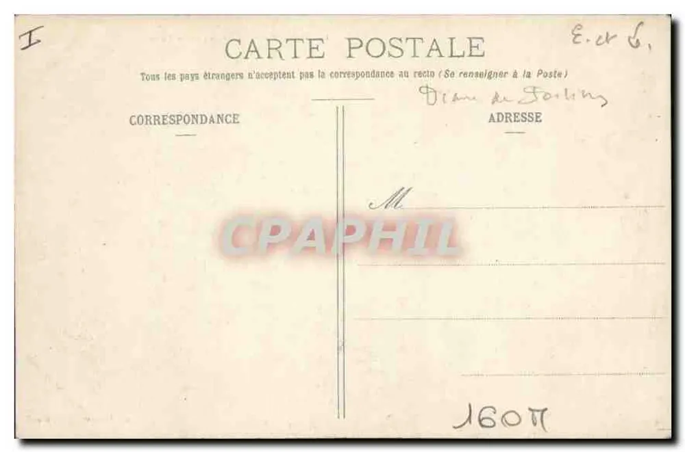 Anet - Der Tor des Schlosses, von der Hofseite gesehen — Cl. Fonçais, Verlag, Dijon, Nr. 26 - Rückseite