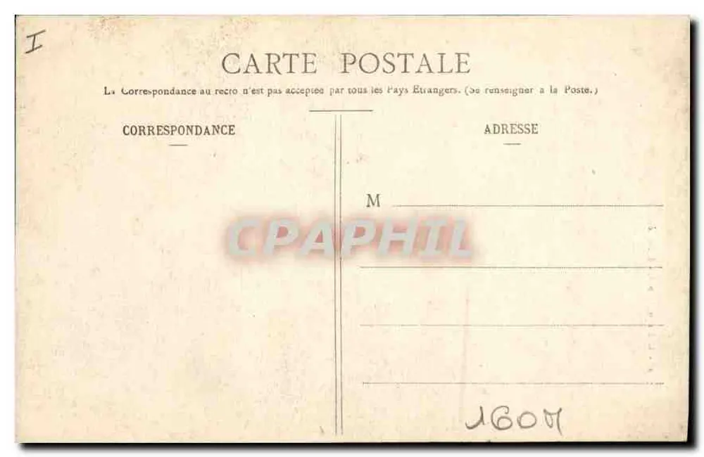 Castelo de Anet - A Entrada — Ch. Foucault, edição Dreux - Verso