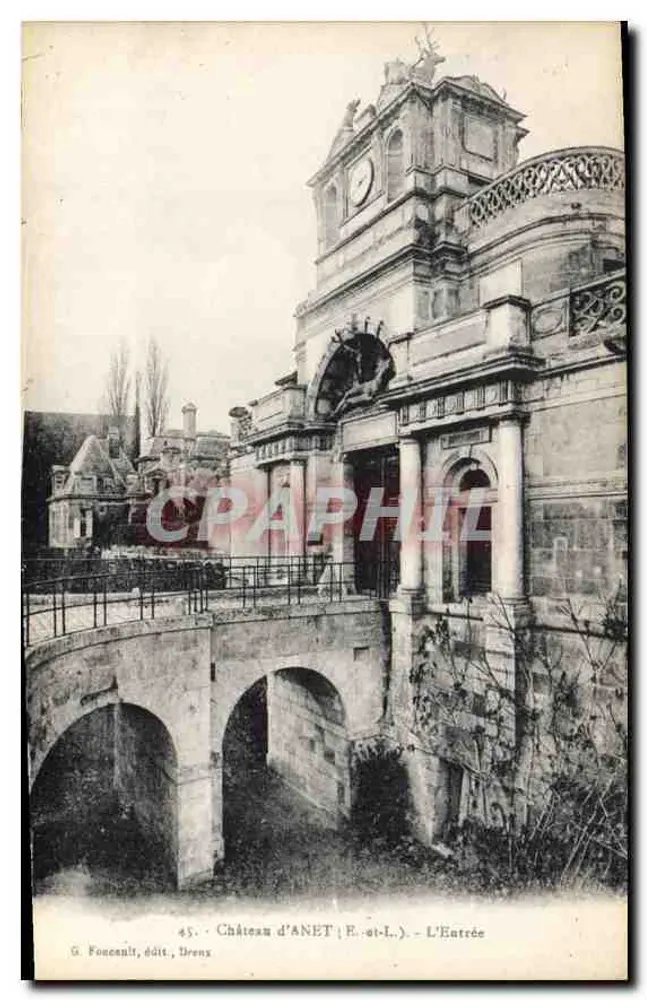 Castelo de ANET (E.-st-L.) — A Entrada — G. Fonceaux, édit., Drenx - Frente