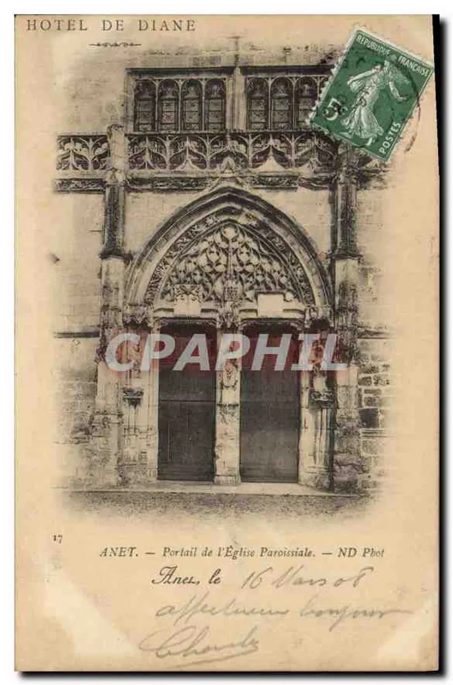 Hôtel de Diane — Portal der Pfarrkirche — ND Phot - Vorderseite