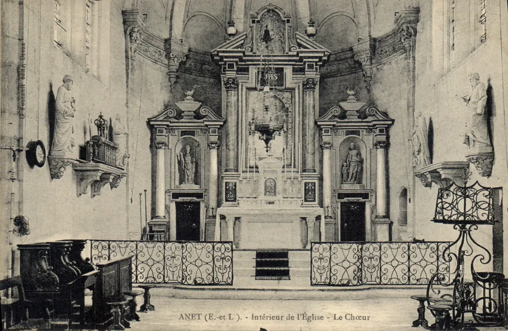 Anet (E.-et L.) - Interior da Igreja - O Coro - Frente