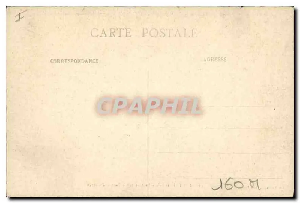 Anet (E-et-L.) - A Vista do Castelo - Portão de Entrada — Ch. Foucault, editor, Dreux, n°39 - Verso