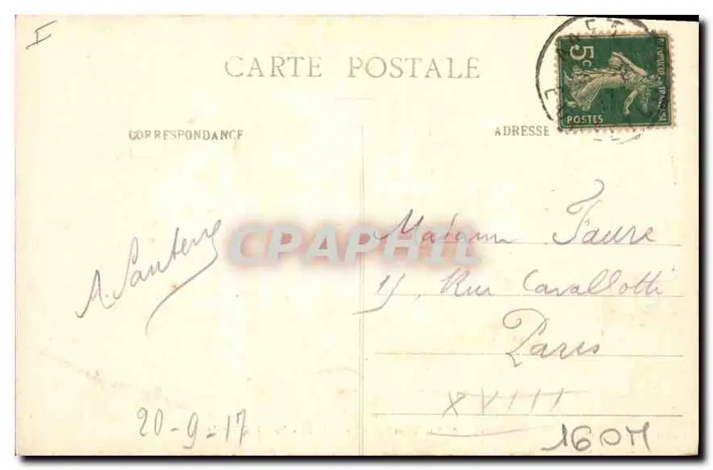Anet (E-et-L) - O Castelo - Portal de Entrada — Ch. Foucault, editor, Dreux, n°39 - Verso