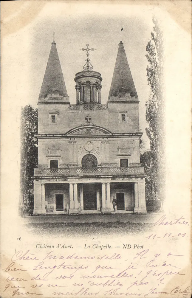 Castelo de Anet — A Capela — ND Phot, n°16 - Frente