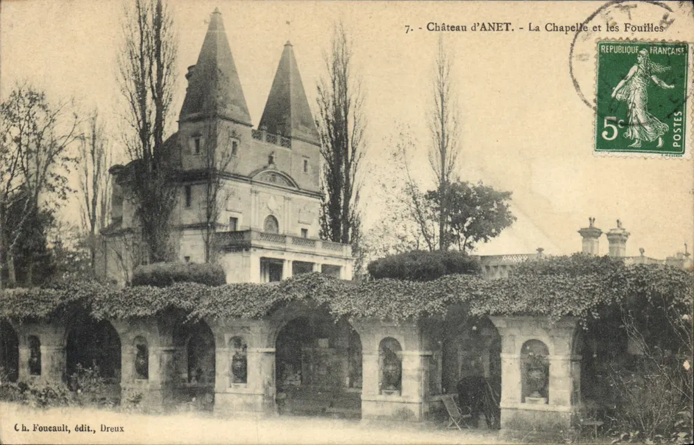 Château d'ANET — Die Kapelle und die Ausgrabungen — Ch. Foueault, Verlag, Dreux - Vorderseite