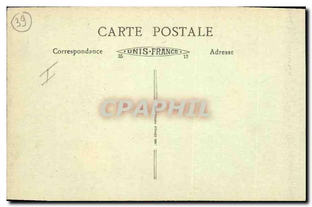 Baume-les-Messieurs (Jura) — Die Kirche, 12. Jahrhundert (ehemaliges Kloster) — Verlag Unis-France, Nr. 39 - Rückseite