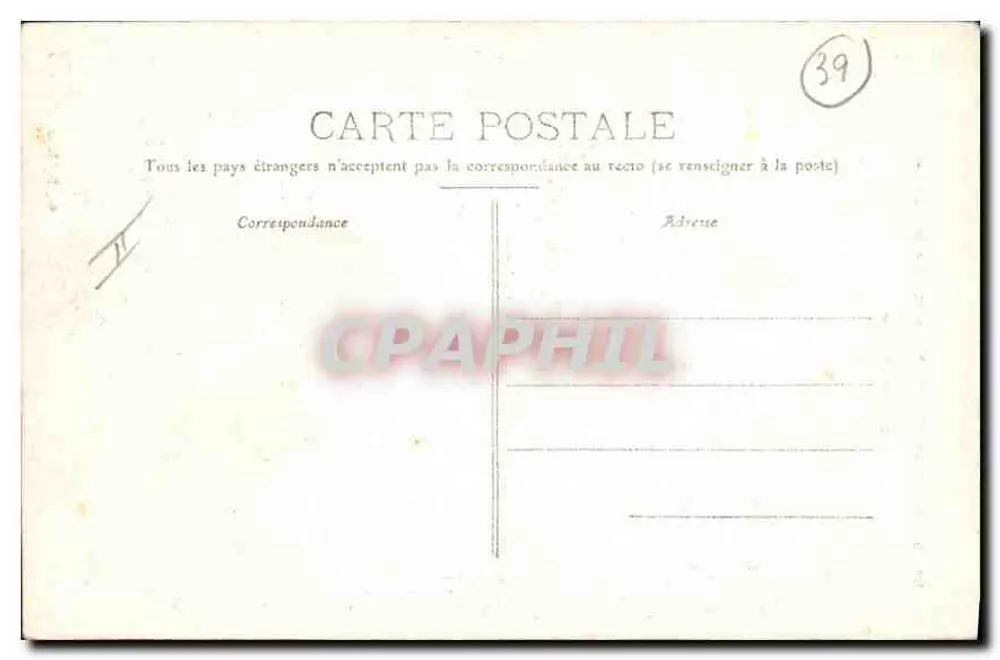 Baume-les-Messieurs — Ansicht des Hotels und der Wasserfälle — Aufnahme von den Scales — n°143 - Rückseite