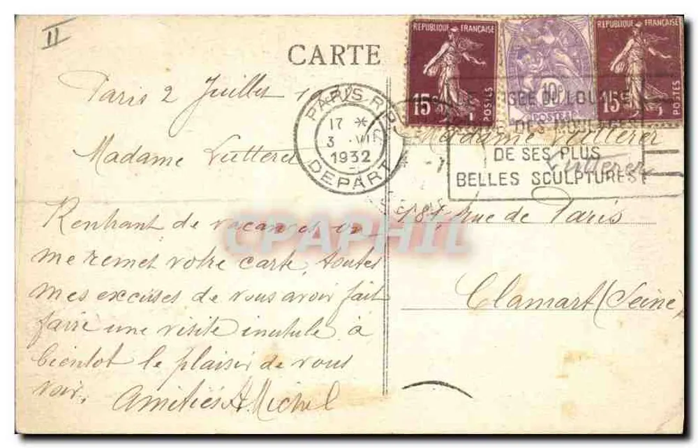 Baume-les-Messieurs und die Tore von Gibea — Sammlung Davaux - Rückseite