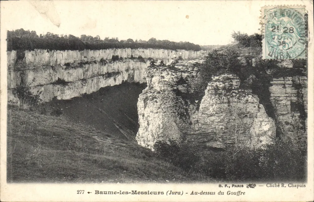 Baume-les-Messieurs (Jura) — Über dem Gouffre — B.F., Paris — n°277 - Vorderseite