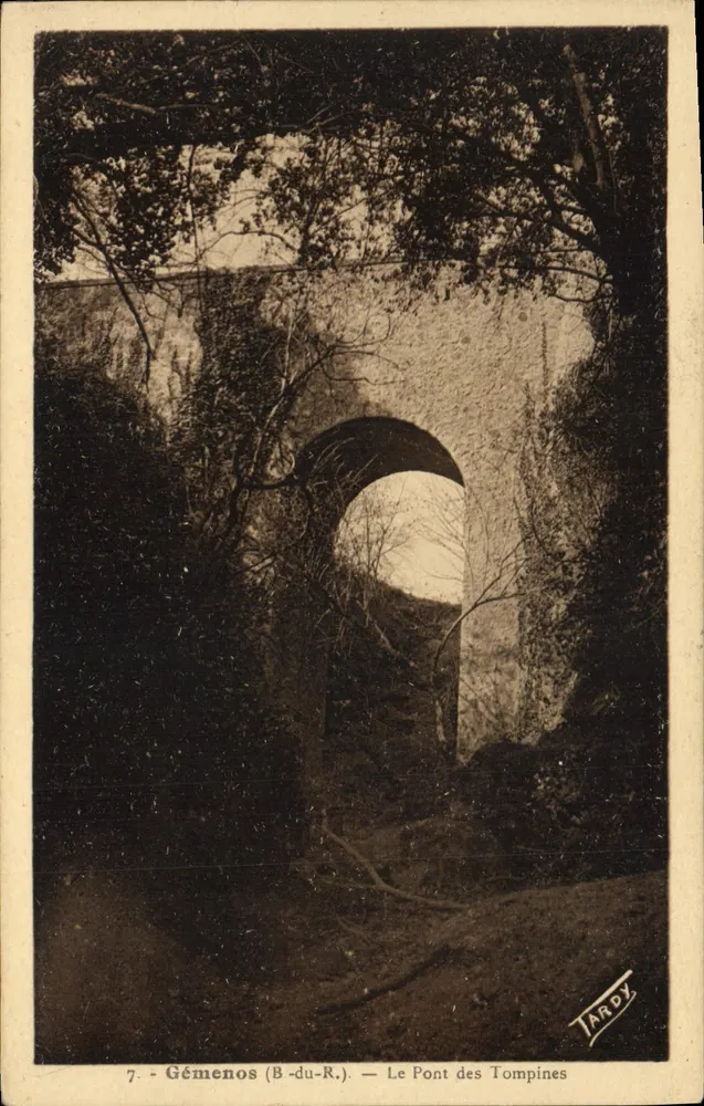 Gémenos (B.-du-R.) — Die Brücke der Tompines — Tardy - Vorderseite