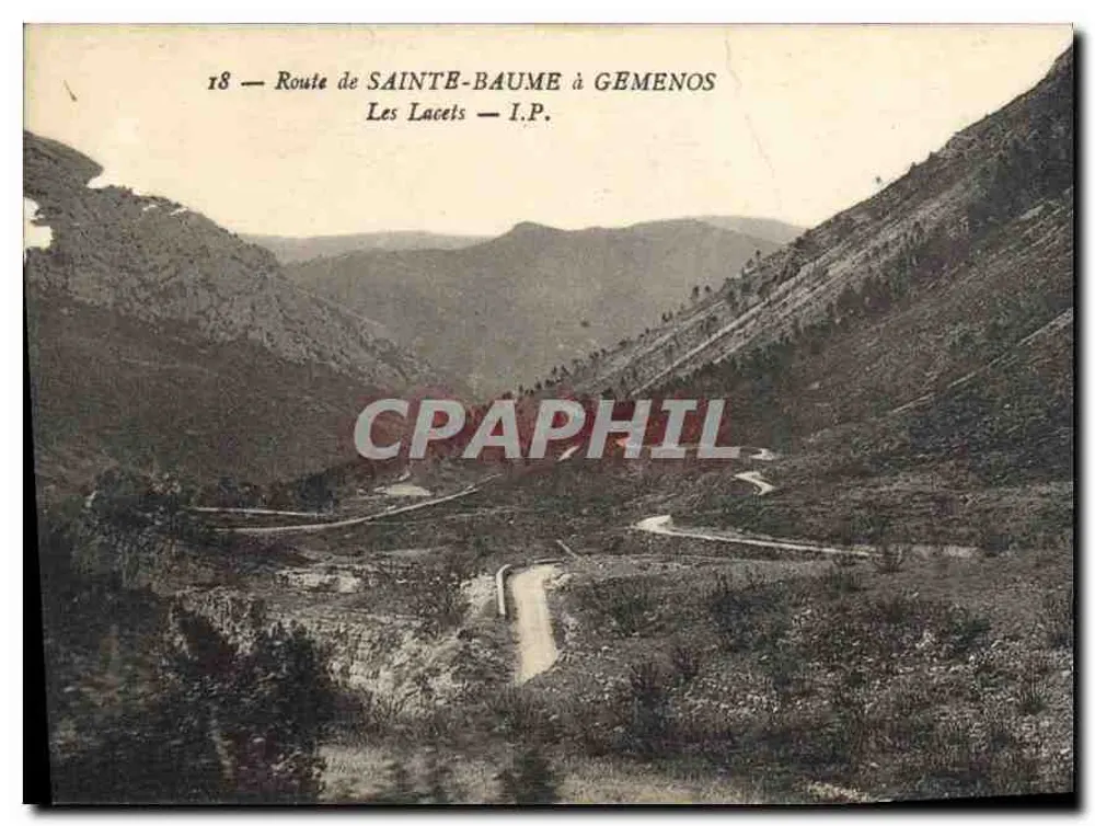 Rodovia de Sainte-Baume a Gémenos — Os Curvas — I.P. - Frente