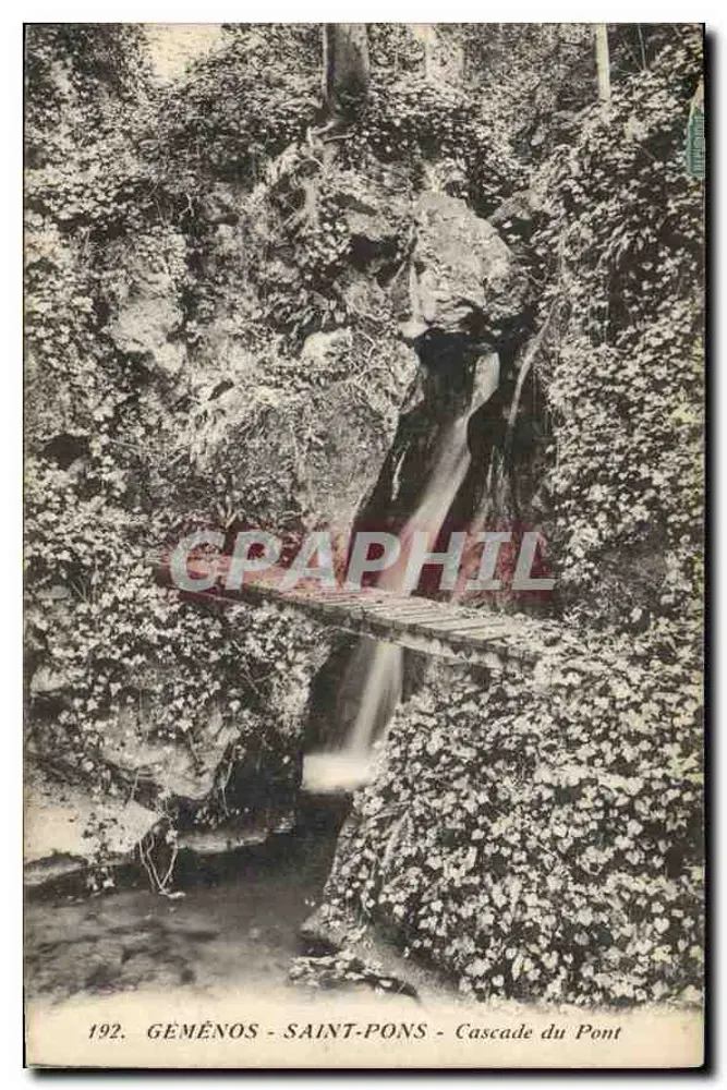 GEMÉNOS - SAINT-PONS - Cachoeira do Pont — editor G. P. L. n° 192 - Frente